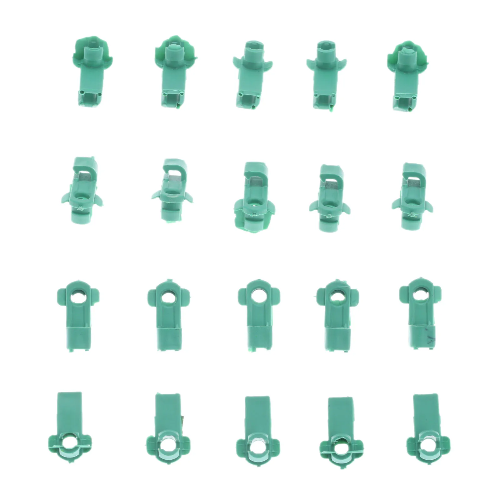 Yetaha 50Pcs Car Door Lock Rod Clip Series Retainer Rivet Green Plastic Auto Fastener Universal For Honda 72116-SV4-003