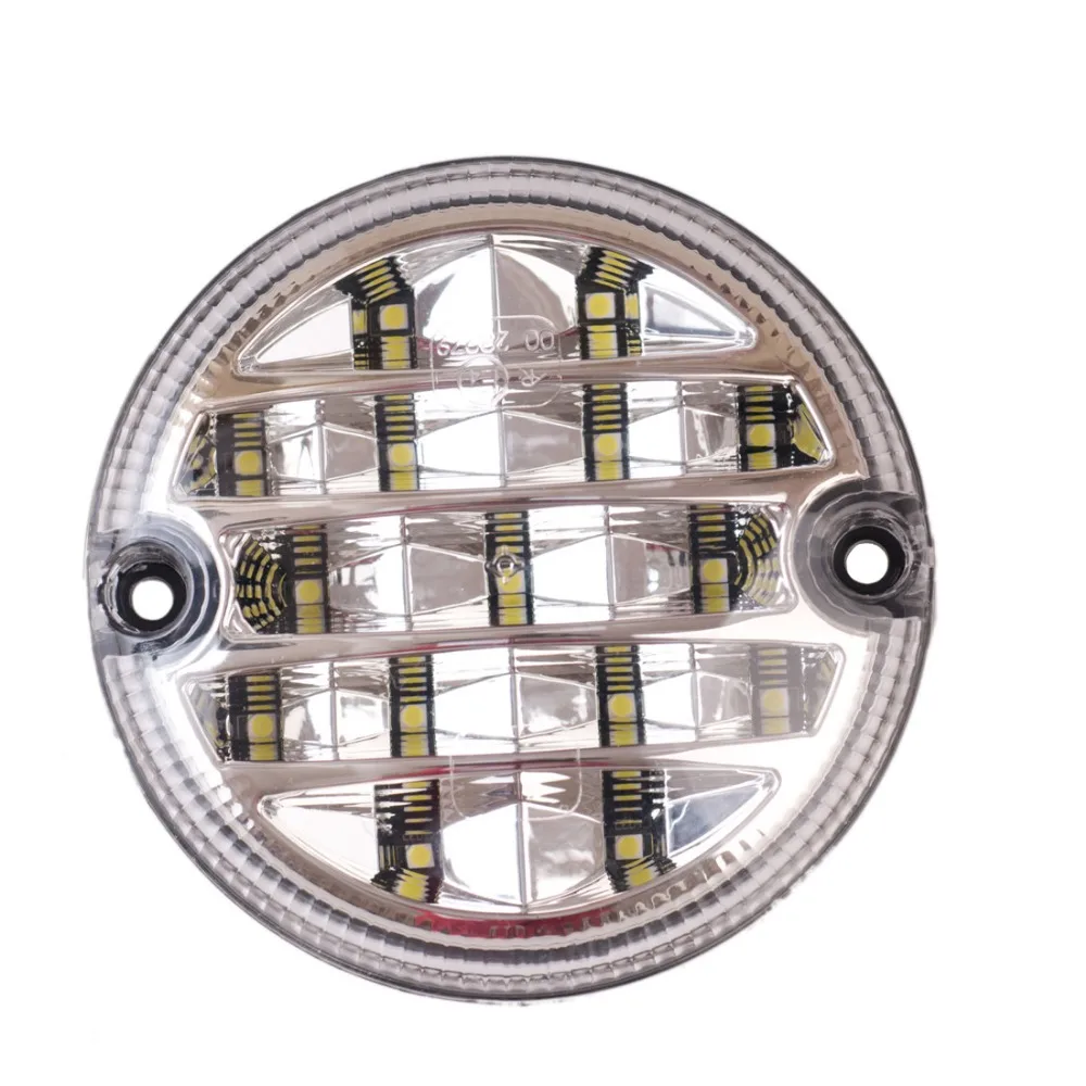 12V/24V Round 95mm LED Trailer Truck Fog Lamps Reversing lamp Tail stop Light Turn Car Rear Led Lights Road Safety Fog Lamp ECE