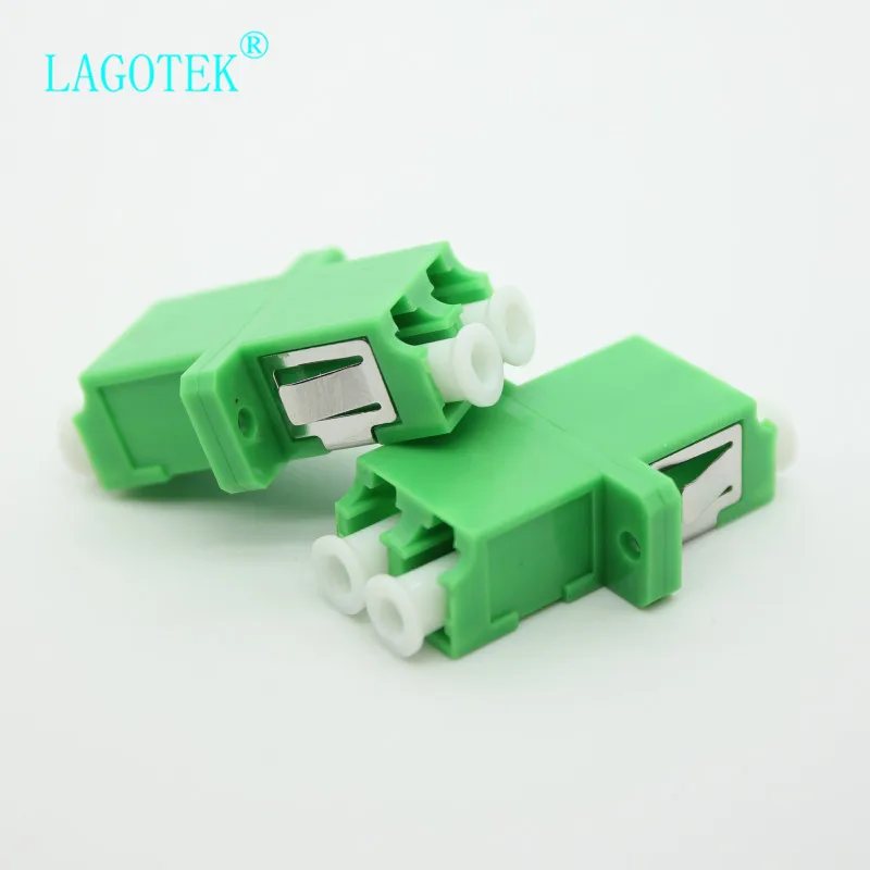 25/50/100/200Pcs LC APC Duplex single-mode Fiber optic Adapter LC Optical fiber coupler LC APC Fiber flange LC connector