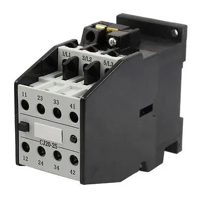 

CJ20-25 Motor Control 32A 440V 50Hz Coil 3 Pole 2NO 2NC AC Contactor