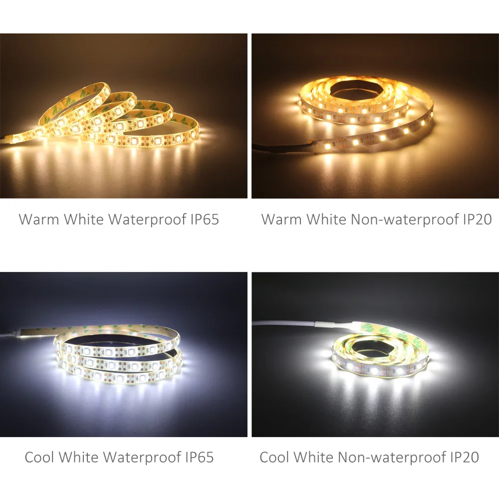 Battery LED Strip 5V Waterproof SMD 2835 Tria TV Backlight Fita LED Stripe Type Battery Operated Powered Flexible Bias Lighting