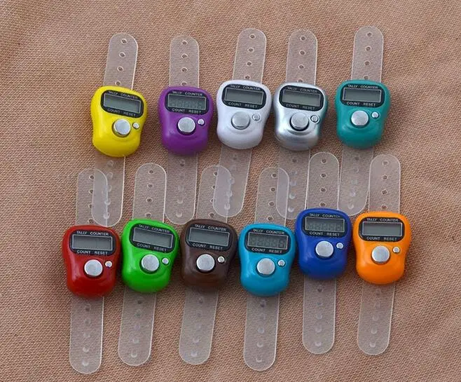 DHL Fedex Free Shipping 500 pcs New Arrive Muslim Finger Ring Tally Counter Digital Tasbeeh Tasbih#