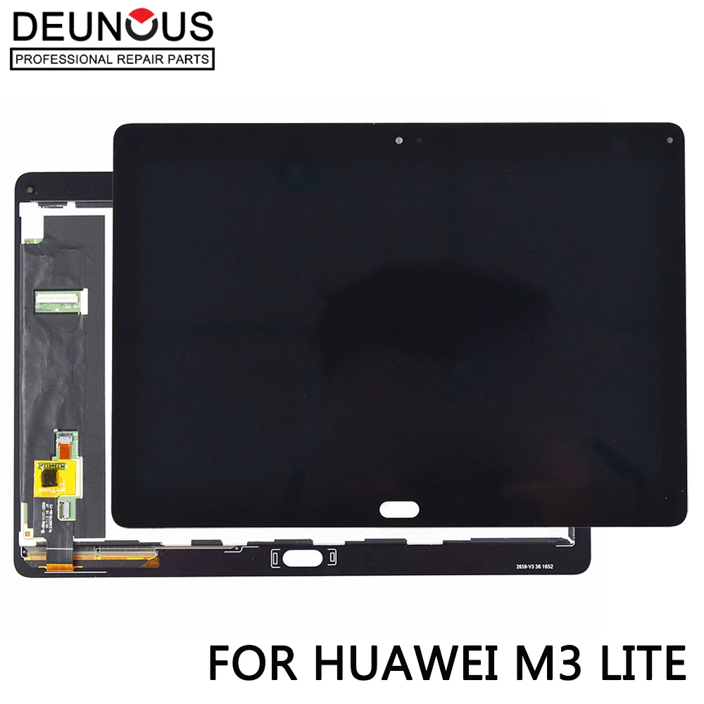 

Новинка, ЖК-дисплей 10,1 дюйма для Huawei Mediapad M3 Lite 10 BAH-AL00 BAH-W09, сенсорный экран с цифровым преобразователем в сборе