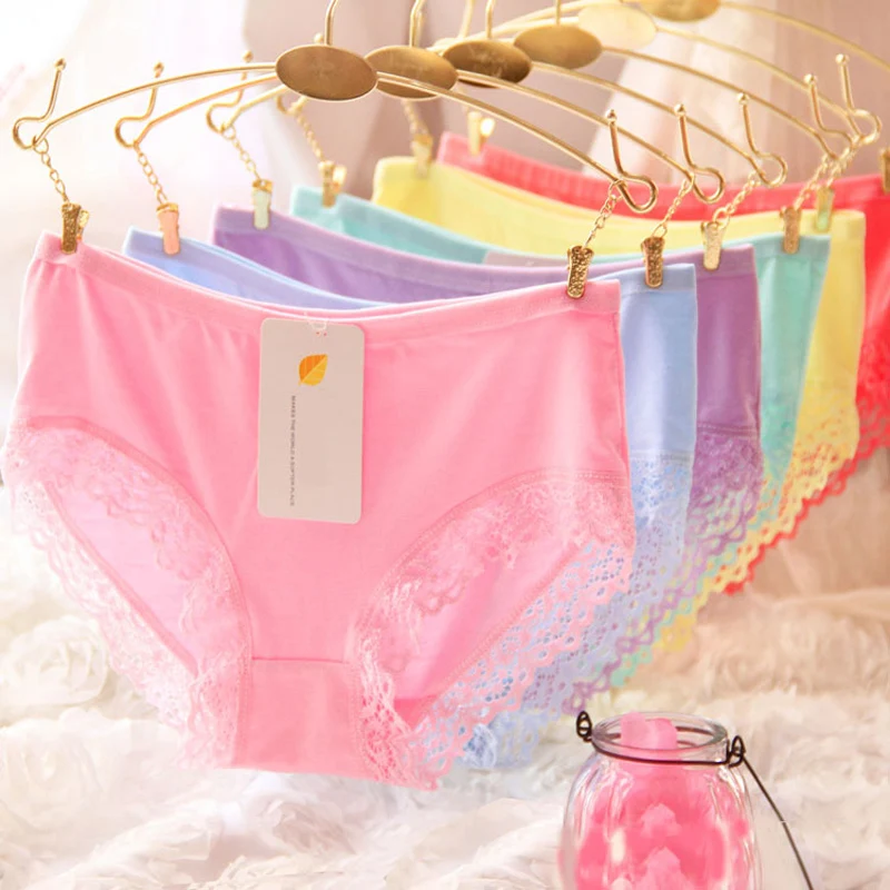 7 ชิ้น/ล็อตชุดชั้นในฝ้ายผู้หญิงเซ็กซี่กางเกงหญิงกางเกง Slim Calcinha ชุดชั้นในกางเกงขาสั้นพิมพ์กางเกง G String สำหรับ Women Underpant