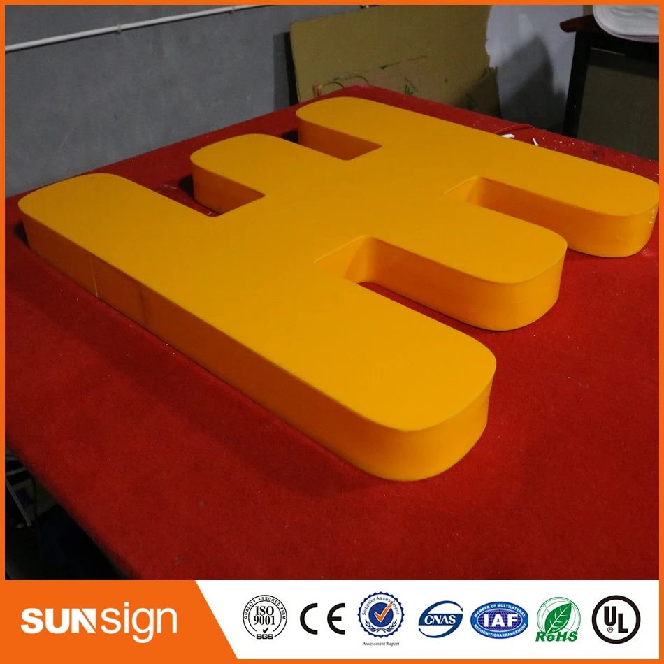 Custom design LED letter fonts 3d letters