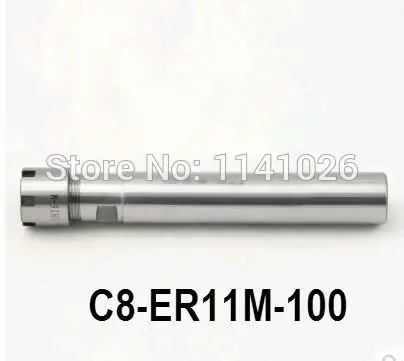 Vận Chuyển miễn Phí C8 ER11M 100L Collet Chuck Chủ 100 MÉT Extension Straight Shank cho ER11 Collet với ER11M Nut