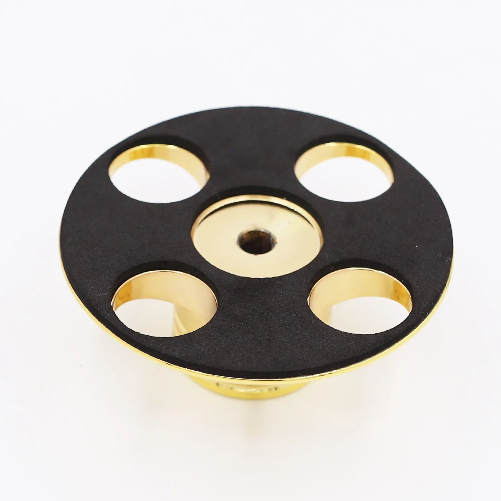 1 ピースハイファイゴールドメッキ記録体重 Lp ディスクスタターンテーブルビニールクランプ