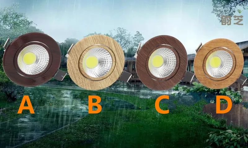 3W 5W 7W 9W Dimmable COB LED Embeded Downlights Spot Light AC85V-265V Recessed Ceiling Lamp