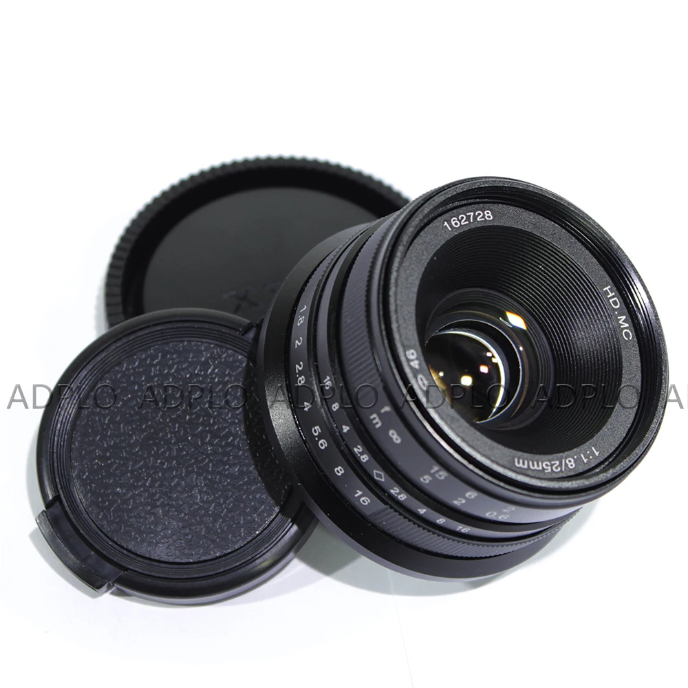 Pixco For Sony NEX camera Black 25mm f1.8 HD.MC Lens for Sony Nex Camera with LCS-BBF 3th Usual Waterproof Camera Protective Bag