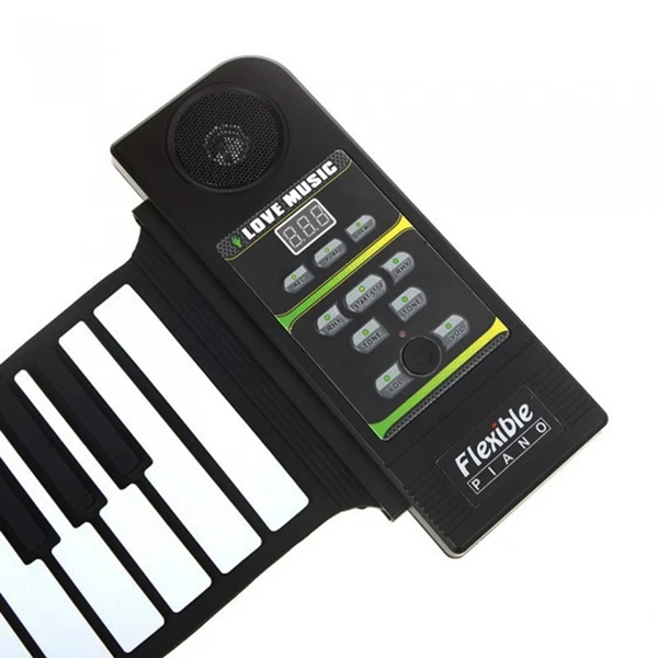 Portable 88 Keys Flexible Roll Up Piano Electric Folding Keyboard piano With Foot Pedal