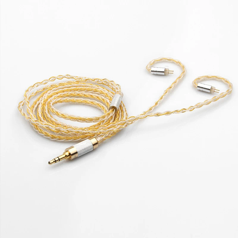 OKCSC HiFi Tai Nghe Cáp MMCX/2PIN Kết Nối 0.78Mm 2.5Mm Cân Bằng Nam Cắm Jack 3.5Mm Stereo OCC cho SHURE WESTONE 1964