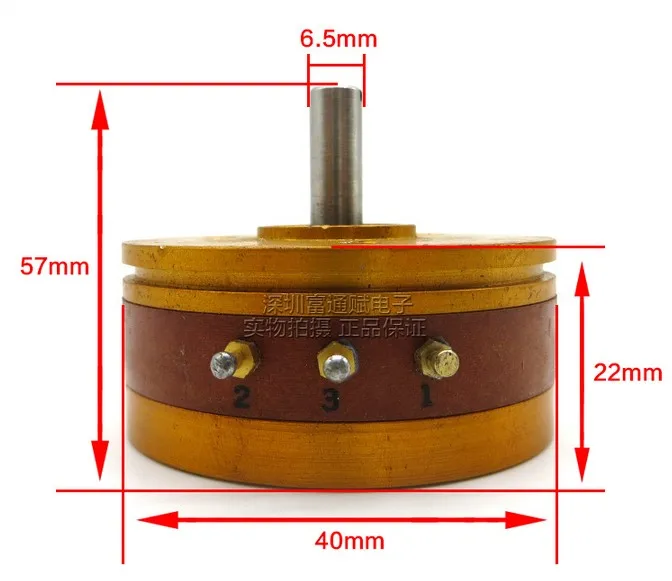 

SAMARIUS RESISTANCE conductive plastic 360 degree 40K potentiometer HP200 40K 10%