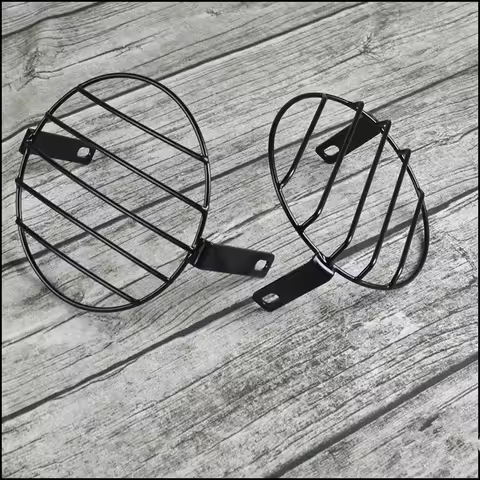 Universal GN EN 400 Motorcycle Front Headlight Cover Mesh Grille Lampshade Mesh Grill Mask Protector Retro Grid Steel Shield