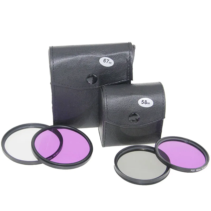 Uv fld cplバッグフィルターセットレンズ保護49/52/55/58/62/67/72/77mm,Canon,eBos,Nikon,Sony,Paxカメラ用650d,550d,1100d,d5100 d