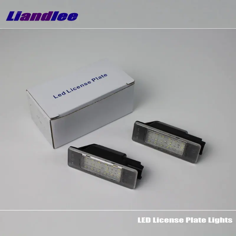 

Liandlee Car License Plate Lights For Peugeot 406 4D Sedan 2000 Auto Number Frame Lamp Bulb LED Illumination Accessories