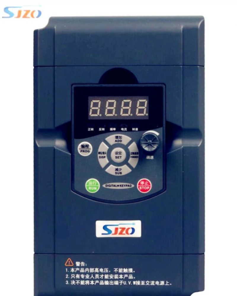 Original SJZO High Efficiency 4KW 380V Three Phase Input VFD Frequency Converter / Variable Frequency Drives 3 Phase 380V Output