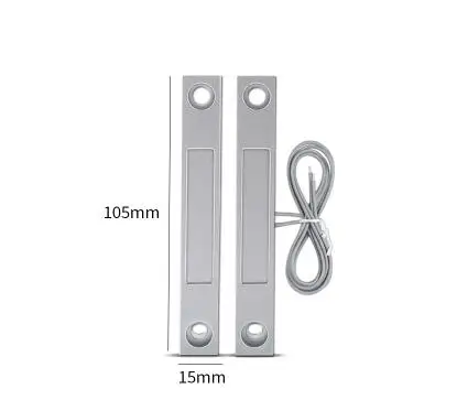 NC NO Wired Metal Roller Shutter Door Magnetic Contact Reed Switch for gsm alarm system home office security