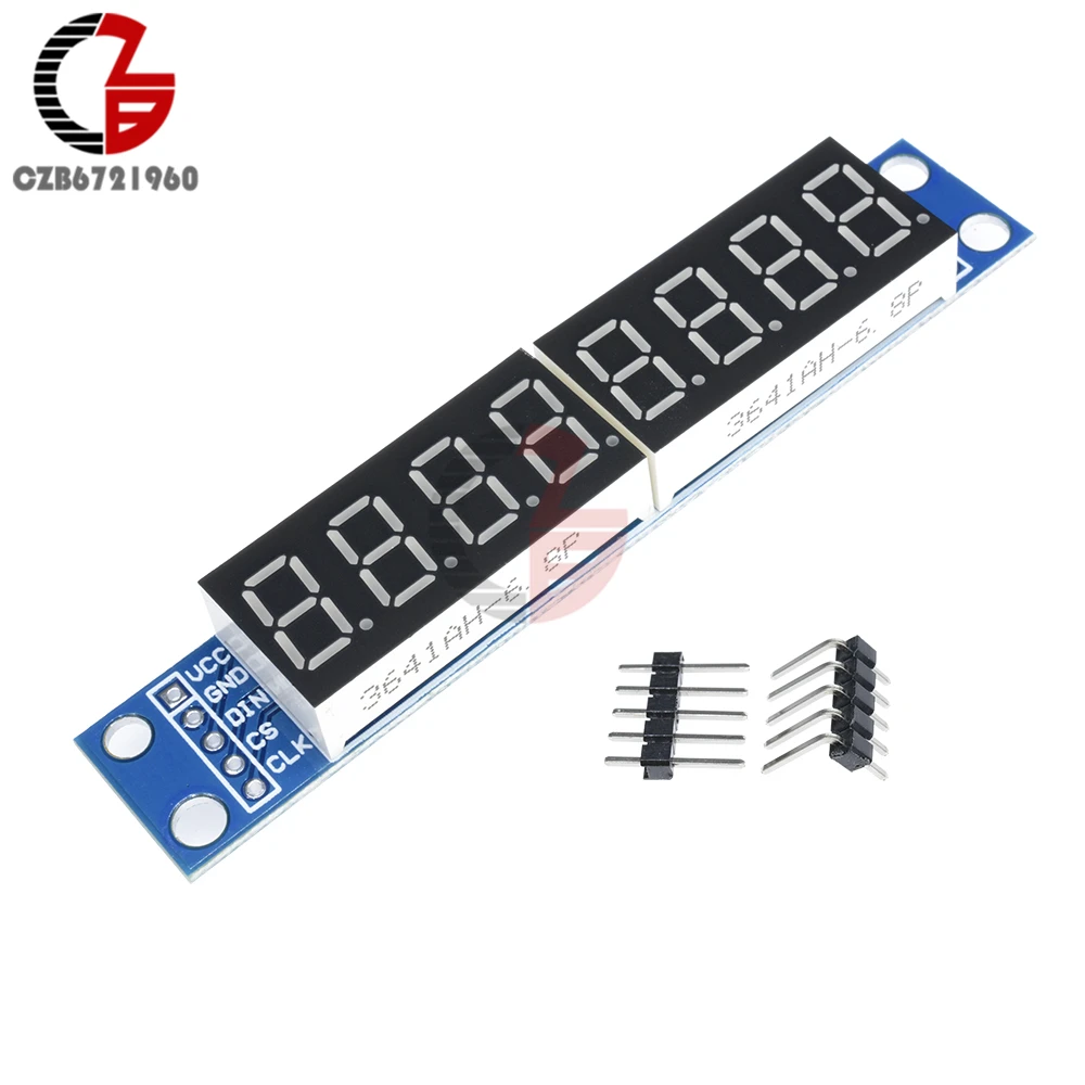 MAX7219 LED Dot Matrix 8 Digit Digital Tube Display Control Module for Arduino