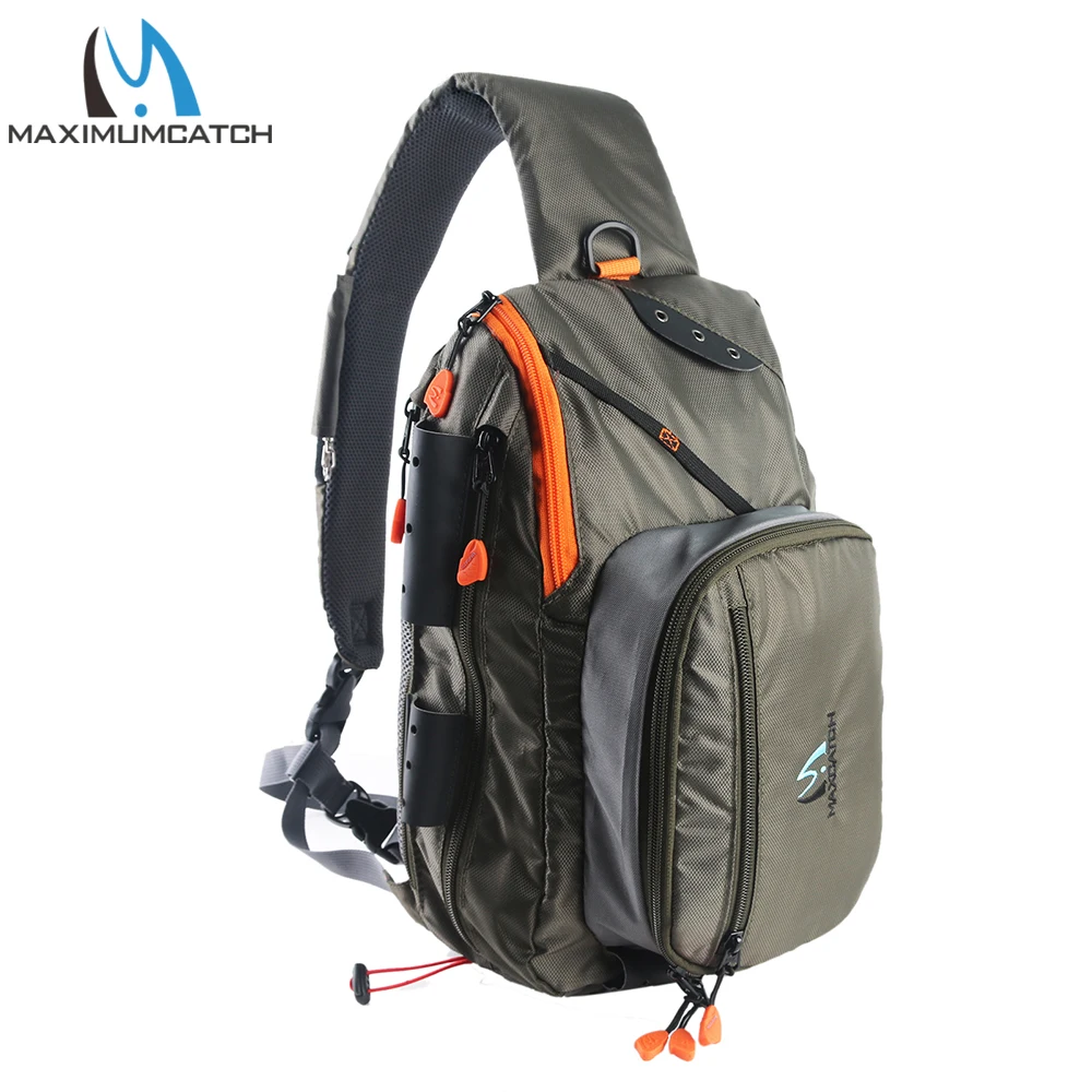 Plecak wędkarski Maximumcatch Outdoorsport Fly Fishing Sling Bag z naszywką muchową