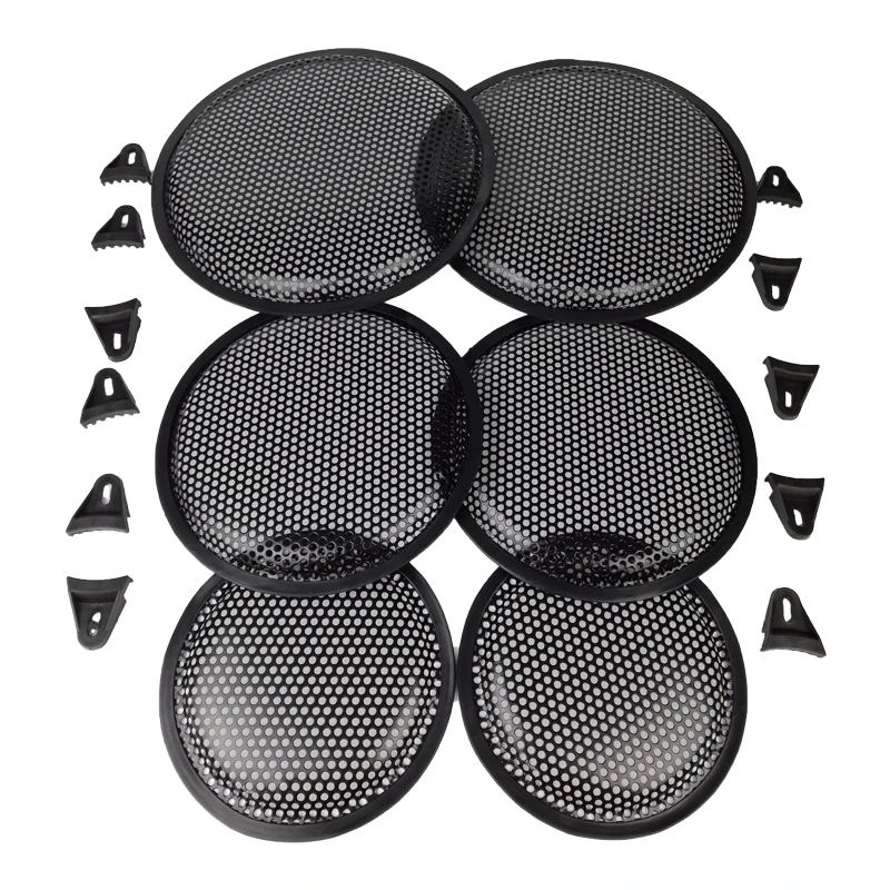 For 5"/6.5"/8"/10"/12"/15" Inch Car Audio Speaker Conversion Net Cover Decorative Circle Metal Mesh Grill Protection