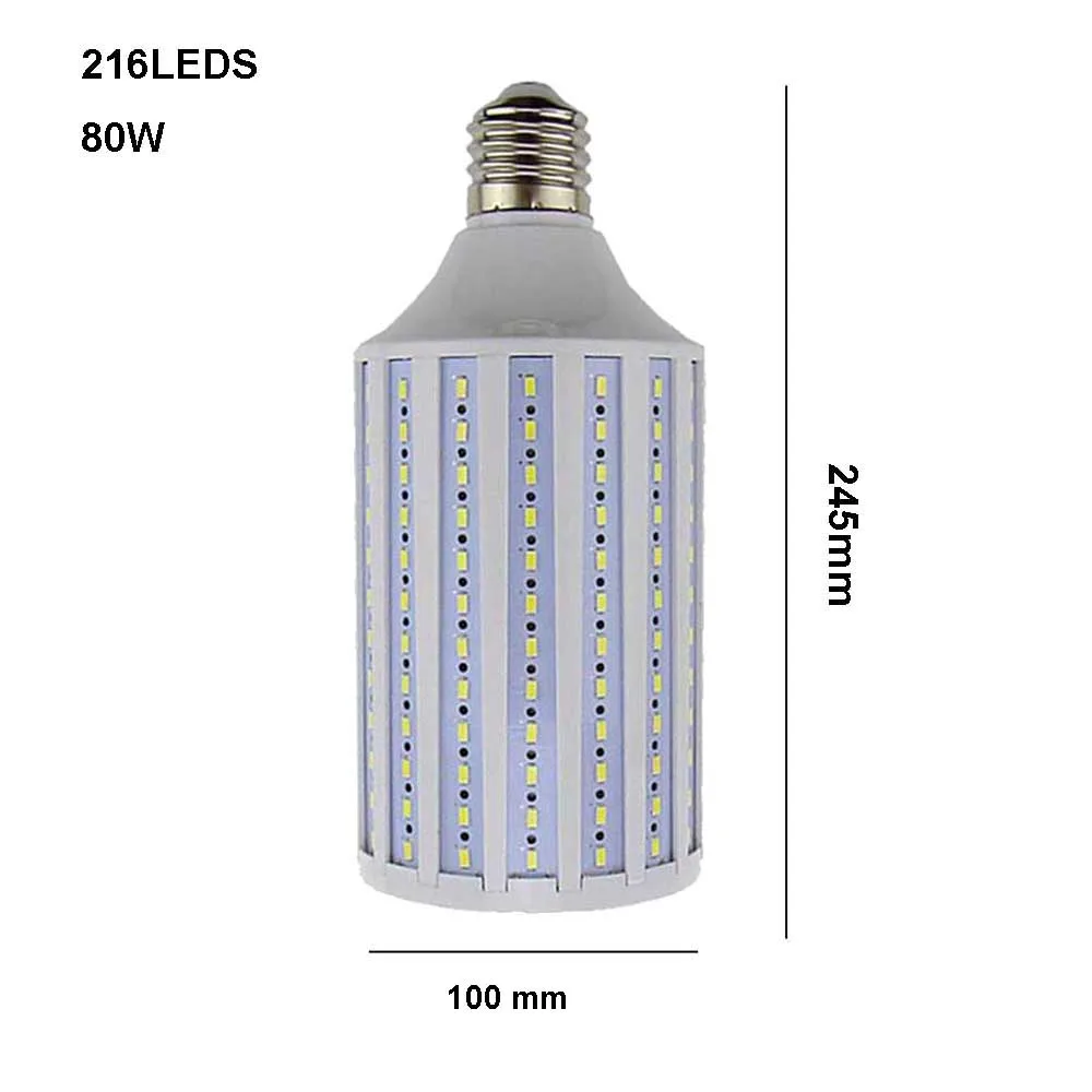 Imagem -05 - Led Milho Luz Super Brilhante Lâmpada Led E27 E40 40w 50 60 80 110v 220v Lâmpadas de Milho Iluminação Pingente Lustre Holofotes