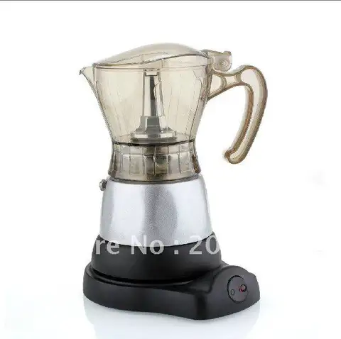 Automatic Electric stovetop espresso coffee maker,4CUPS capacity,Mocha coffee ,easy to use and safe,elegant design for present