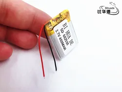 li-po 3.7V,400mAH,[602530] PLIB ; polymer lithium ion / Li-ion battery for GPS,mp3,mp4,mp5,dvd,,SMART WATCH