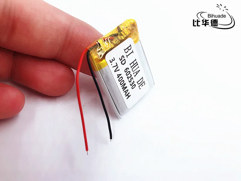 li-po 3.7V,400mAH,[602530] PLIB ; polymer lithium ion / Li-ion battery for GPS,mp3,mp4,mp5,dvd,,SMART WATCH