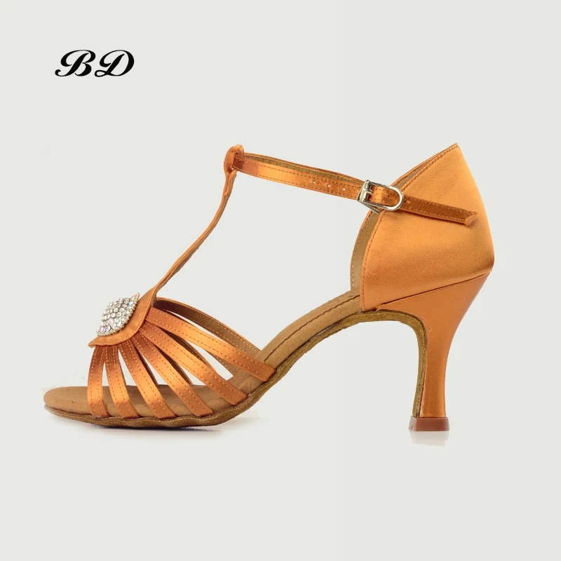 

BD 2338 Dance Shoes Ballroom Women Latin shoes Dancing Shoe WOMAN High Heels Rumba SPORTS High Discount Big Diamond FREE BAGS