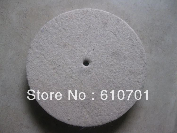 1 Pcs 100 Mm Vilt Wol Buffing Polijstschijven Pads Polijstmachine Grootte 100 Mm (Od) * 30 Mm (Th) * 10 Mm (Id)