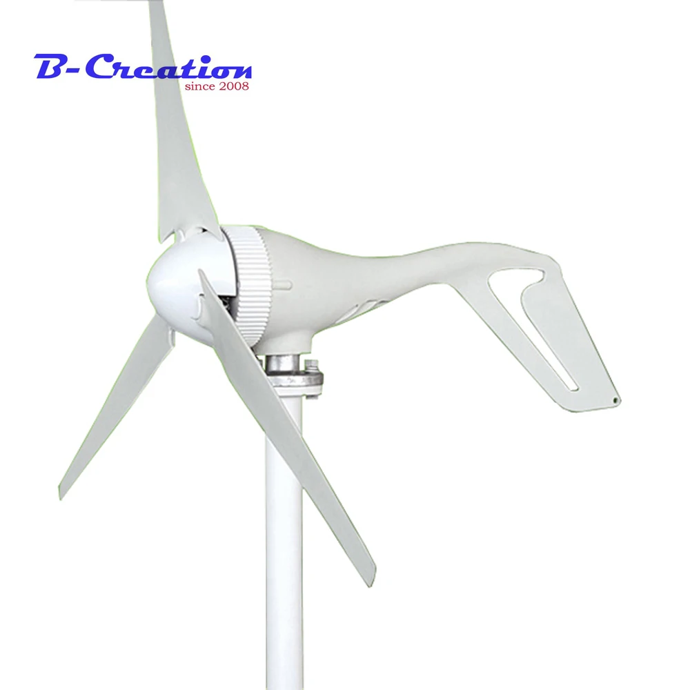 400W Wind Turbine Max Power 450w 3/5 blades Small Wind mill Low Start up Wind Generator + MPPT Wind Solar Hybrid controller