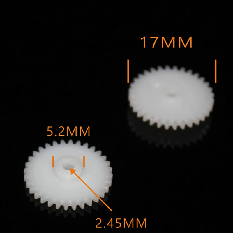 남아용 플라스틱 기어 0.5M dron RC 자동차 비행기 로봇, 어린이 장난감, DIY 아기 액세서리, 몬테소리 GP322.5A, 32T 2.5mm 구멍, 10 개, 100 개