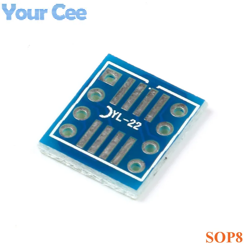 20pcs SOP8 SO8 SOP8 TO DIP8 Converter Board DIP Adapter Plate PCB MSOP8 SOIC8 TSSOP8 SSOP8 SOP Turn DIP Socket