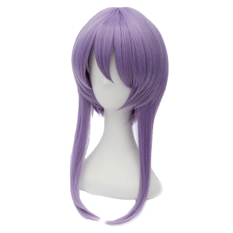 Wig L-email Seraph Of The End Wig Cosplay Hiiragi Shinoa Ungu Muda Rambut Sintetis Tahan Panas Wig Cosplay Peru