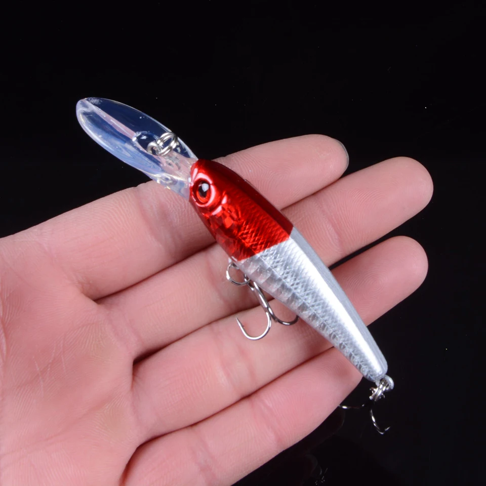 New Arrival Minnow Fishing Lures 9CM 7.5G Hooks Fish Minnow Lure Tackle Hard Bait Pesca Wobbler Artificial Swim bait 3D Eyes