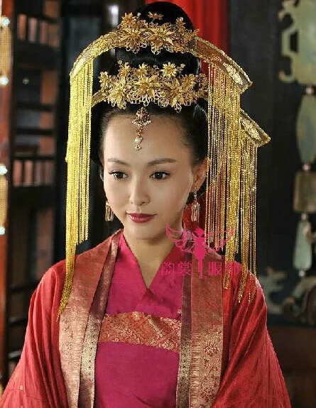 Imitate TV Play Xuanyuan Sword Actress Ningke Bride Wedding Hair Tiaras Hair Accessory