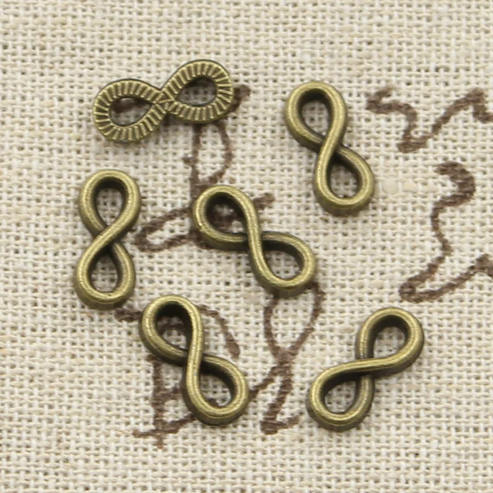 30pcs Charms Infinity Symbol Connectors 12x5mm Antique Making Pendant fit,Vintage Tibetan Bronze,DIY Handmade Jewelry