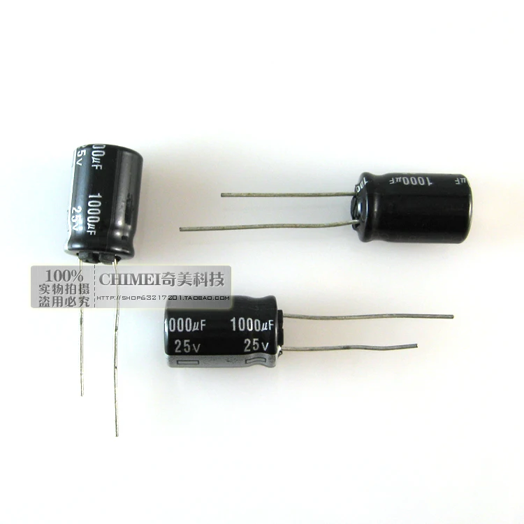 Electrolytic capacitor 1000UF 25V Volume 10X20MM Capacitor 10 * 20 mm