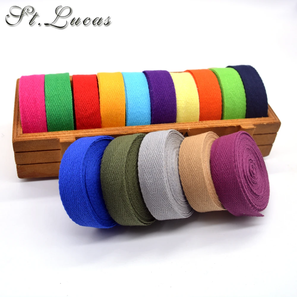 DIY New colourful 20mm chevron 100% cotton ribbon webbing herring bonebinding tape lace trimming for packing accessories