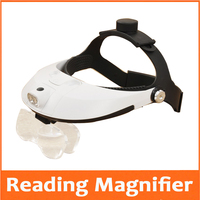 1.0X,1.5X,2.0X,2.5X,3.5X LED Illumination Headband Magnifying Glass Helmet Magnifier Repairing Head Visor Dental Surgical Loupe