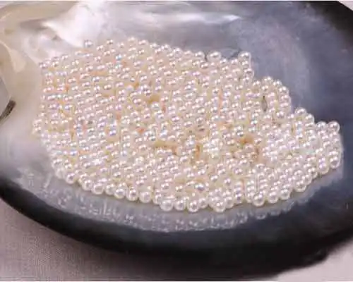 Wholesale 1.2-1.5mm No Hole Natural White Round Fresh Water Loose Seed Pearl