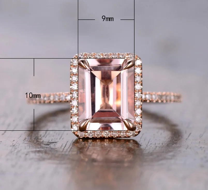 Drop Shipping Luxury Jewelry 925 Silver&Rose Gold Fill Princess Cut AAA Cubic Zirconia Office Party Wedding Band Ring for Women