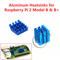 1 Set 2pcs Raspberry Pi Heatsinks Cooler Aluminum With Adhesive Heat Sink Kit For Cooling RPI 3 / 2 Model B