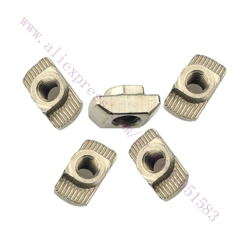 60pcs/lot 2020 aluminum profiles T Slot nuts m3, m4 or m5 Hamer-head nuts for 3D Printer