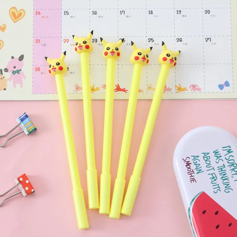 24 Pcs Korean Creative Stationery Yellow Elf Neutral Pen Kawaii School Supplies Pen for Writing Office Supplies Wholesale