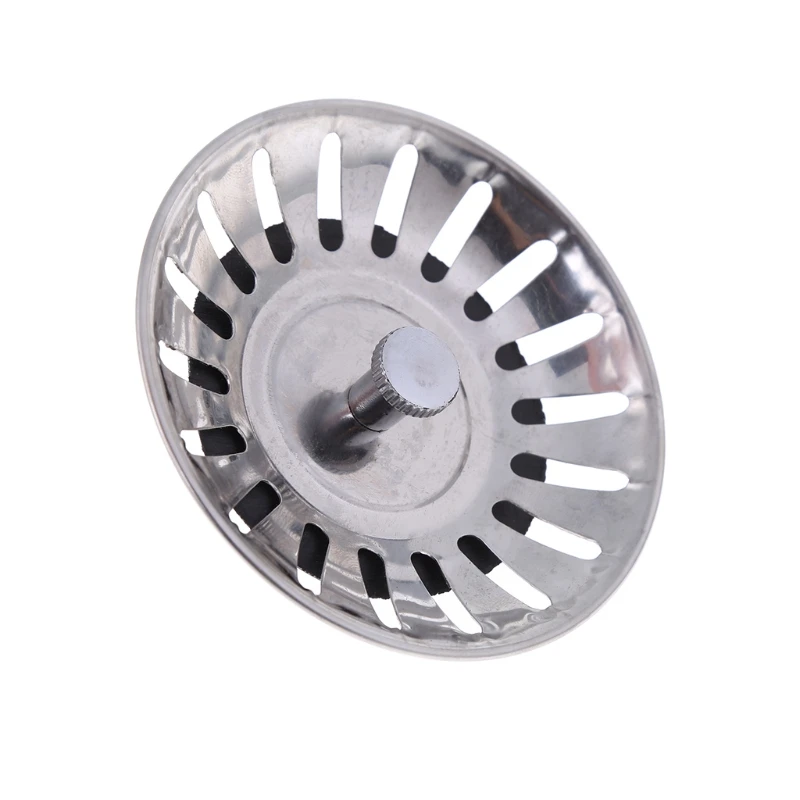 Stainless Steel Kitchen Sink Strainer Stopper Waste Plug Sink Filter Bathroom Hair Catcher