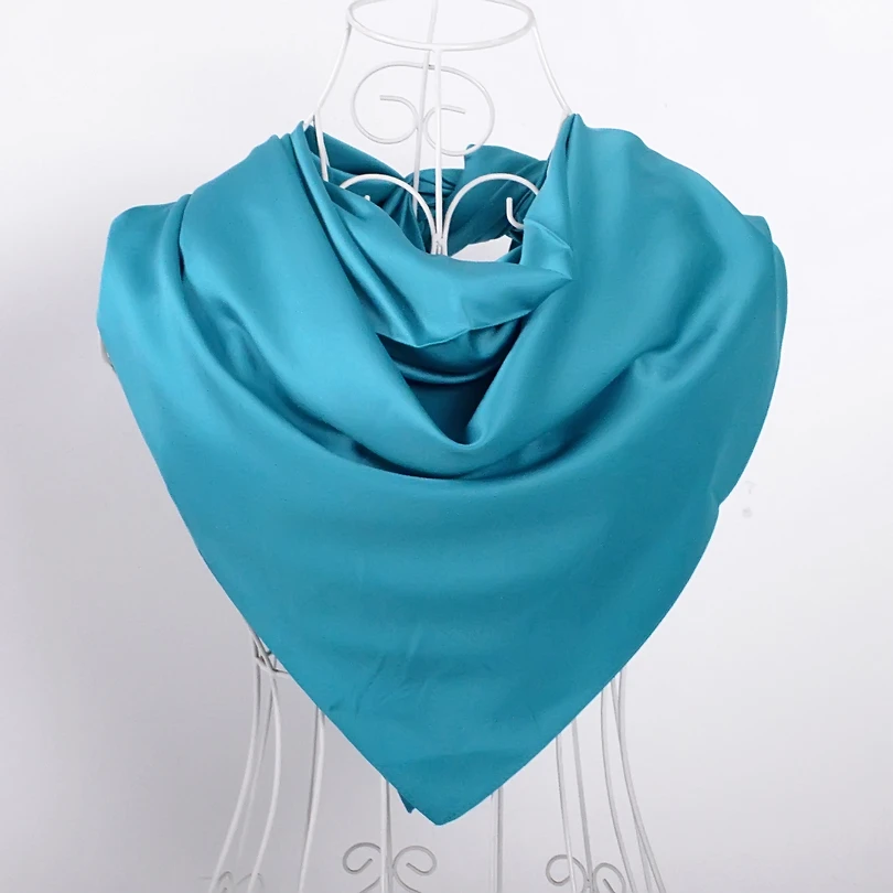 Bufanda Cuadrada De Seda Para Mujer - Tamaño 53x53 Cm, Material Poliéster Suave, Multifuncional Para Todas Las Estaciones