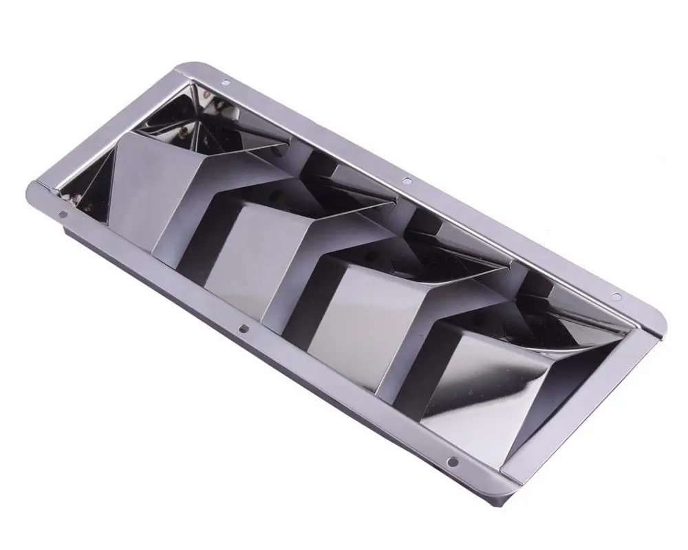 Boat Stainless Steel 4 Louver Vent Marine 4 Slots Air Vent 10-3/8\