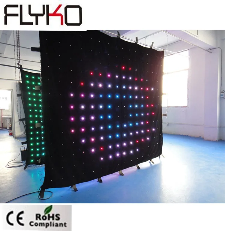 

P18 good quality wholesale price top selling video LED display curtain 2*3 m