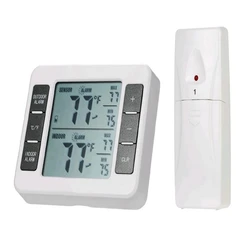 Termometro digitale wireless C/F Max Min Frigoriferi Congelatori Monitor sensore di temperatura frigorifero domestico -40 ℃ ~60 ℃   Stazione meteorologica